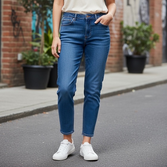 Nicole Miller High Rise Ankle Slim Jeans - Perfect Fall Denim - NWT - Picture 13 of 13